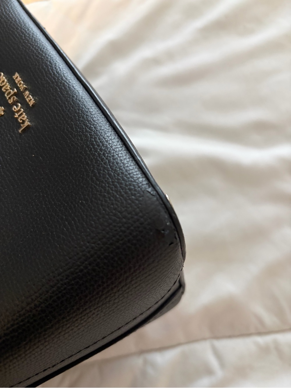 Kate Spade Darcy Black Leather Crossbody Bucket Bag - Picture 5 of 7